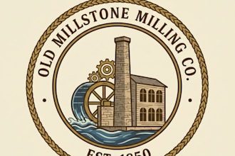 design a strong and professional mill logo for your brand