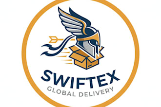 design a fast and professional courier logo for your brand