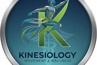 design a modern and professional kinesiology logo for your brand