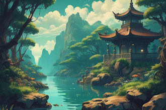 draw lofi illustration, loop animation, and anime background