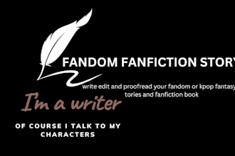 write edit and proofread your fandom or kpop fantasy stories and fanfiction book