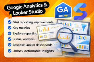 build ga4 reports and bespoke dashboards to drive better business decisions