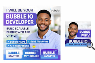 be your bubble io developer to build scalable bubble web app or mvp
