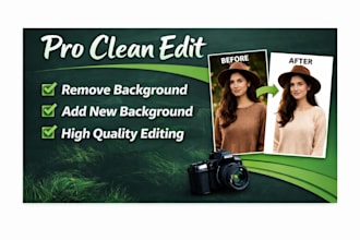 remove, replace or change background of your images