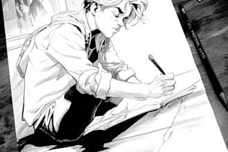 draw a comic book illustration for you