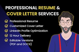 be your professional resume maker, design and CV writer
