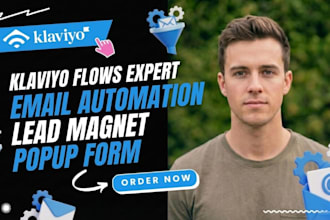 klaviyo flows email automation lead magnet popup