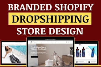 design shopify website and shopify store