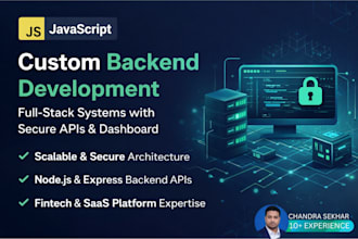 custom backend API development and secure transaction systems