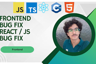 fix react, javascript, typescript, and frontend bugs fast