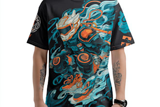 create custom stylish streetwear t shirt design