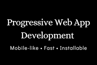 create a pwa that will work like mobile app