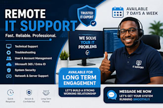be your tech IT support engineer