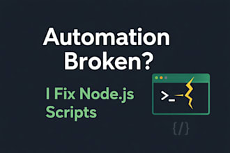fix your broken node js script or scraping script