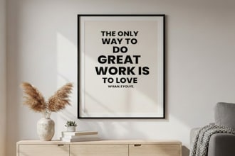 design minimalist typography wall art posters