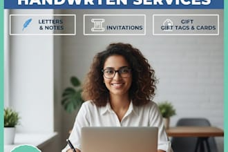 write beautiful handwritten letters or notes in any style