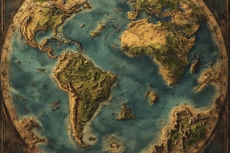 do fantasy map illustration for map
