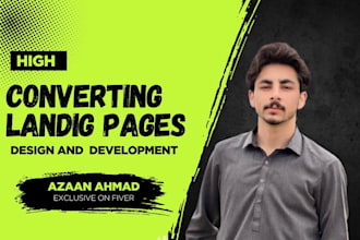 high converting landing page or sales funnel for lead generation