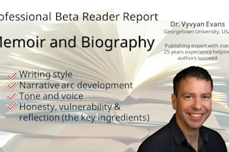 beta read your memoir or biography