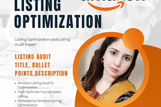 do complete amazon listing audit and SEO optimisation