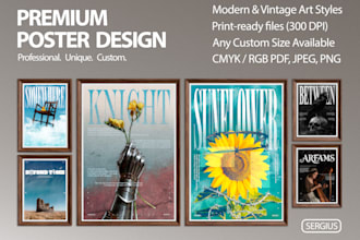 create a custom artistic poster for print or digital use