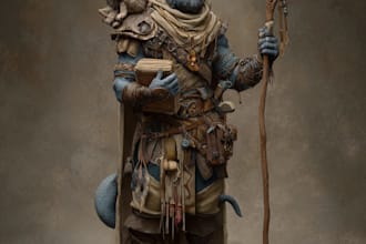 design unique fantasy characters for you