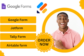 setup a form for your business using airtable, google form, jotform, tally form