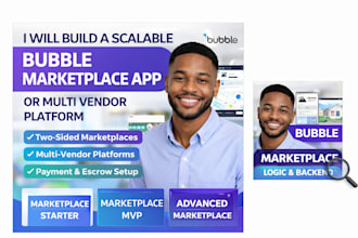 build a scalable bubble marketplace app or multi vendor platform
