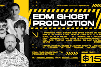 ghost produce a tech house or bass house track for you