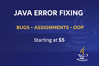 fix java errors, bugs and debugging issues