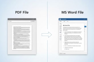pdf to word conversion, data entry, document formatting