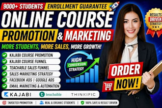 kajabi online course promotion kajabi course funnel teachable sales marketing