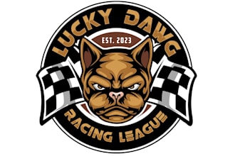 design incredible dog racing logo