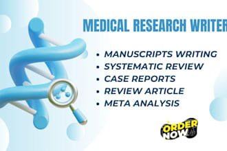 write publication ready medical articles for scopus, wos, pubmed indexed journal