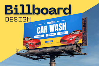 design a professional billboard and outdoor banner ad