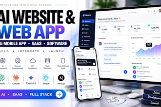 build ai website web app ai mobie app ai software developer with ai integration