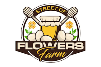 design attractive eggs produce honey logo
