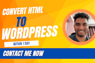 convert HTML to wordpress elementor