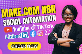 automate social media posting on linkedin, instagram, facebook, twitter with n8n