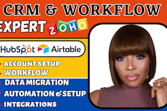 setup or migrate zoho CRM, hubspot CRM, airtable CRM or ai automation workflow