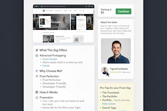 create prototype of website