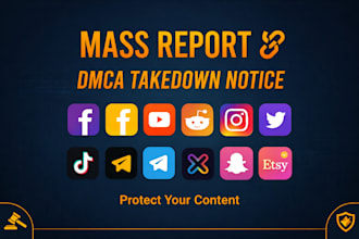 do mass report for tiktok facebook instagram reddit youtube google linkedin x