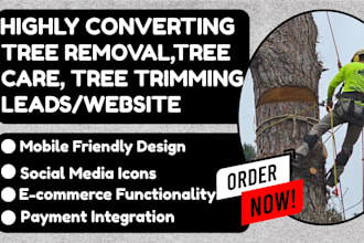 generate tree care tree removal tree trimming leads and build tree care website