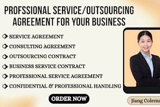 write a clear service, consulting or outsourcing agreement for your business