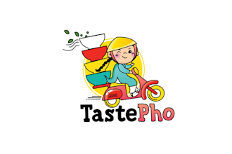 make food playful restaurant brand logo for taste pho