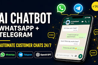 build a whatsapp and telegram ai chatbot with n8n and openai gpt