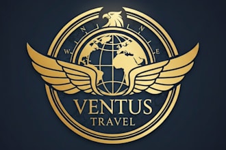 do a premium travel logo design for your business