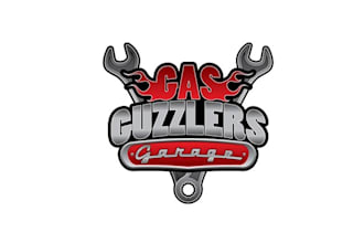 make professional automotive logo for gas guzzler garage