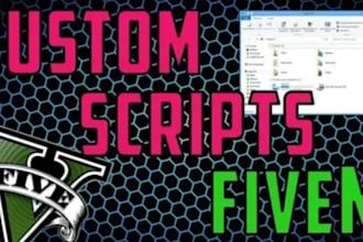 develop custom script, fivem developer, fivem sever setup, mlo, map, mod hud UI