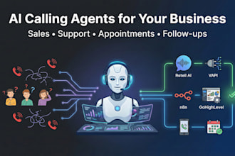 build human like ai calling agents using retell, vapi, n8n, and gohighlev